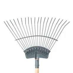 Silverline Tools Somerset Sprung Garden Grass Leaf Rake Premium Ash 235803 -CLEANING PRODUCTS Shop 12045 800x800 1