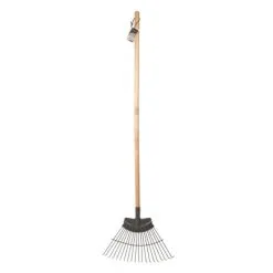 Silverline Tools Somerset Sprung Garden Grass Leaf Rake Premium Ash 235803 -CLEANING PRODUCTS Shop 12048 800x800 1
