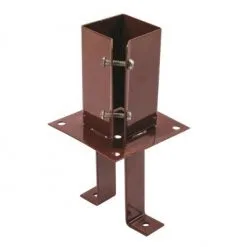 Fixman UK Fixman Concrete In Garden Fence Post Metal Shoe 75mm 3 Inch Timber