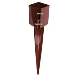 Fixman UK Fixman Drive In Clamping Garden Metal Fence Post Spike 100mm 4 Inch Timber