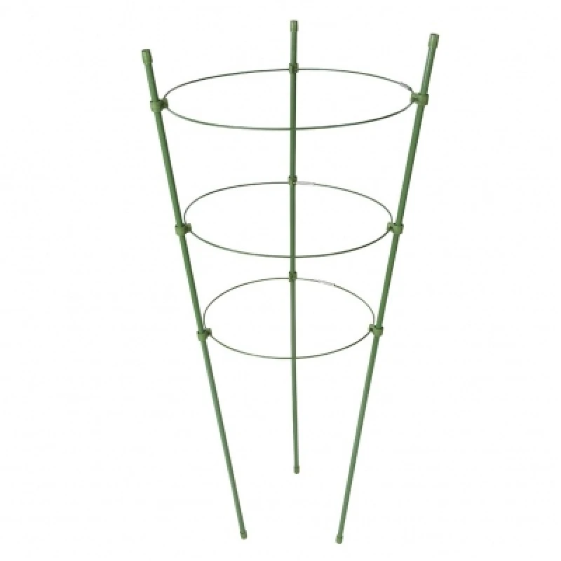 Silverline Tools Silverline 3 Ring Garden Plant Support 450mm High 240028 3 Silverline Tools Silverline 3 Ring Garden Plant Support 450mm High 240028