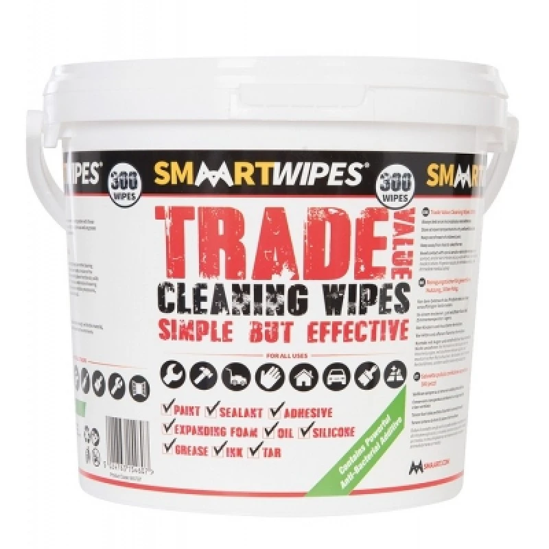 SMAART WIPES Smaart Trade Quality Cleaning Wipes Large 300 Tub 845797 3 SMAART WIPES Smaart Trade Quality Cleaning Wipes Large 300 Tub 845797