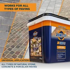 Joint-It Paving Joint It Simple Paving Jointing Pointing Compound 12.5kg 4 Colours -CLEANING PRODUCTS Shop Joint it simple Paving jointing compound 20kg tub uses 800x800 2