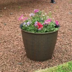 Kingfisher Garden Kingfisher Rattan House Garden Flower Plant Pot Interwoven Design 9.5 Inch PPOT04 14 Kingfisher Garden Kingfisher Rattan House Garden Flower Plant Pot Interwoven Design 9.5 Inch PPOT04 -CLEANING PRODUCTS Shop Kingfisher rattan effect house garden plant pot interwoven design 9 inch ppot04 demo 2 800x800 1
