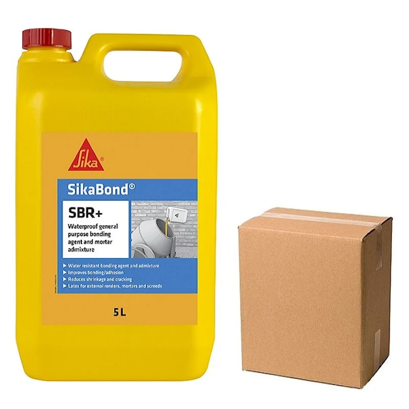 Sika SikaBond SBR Waterproof Bonding Agent 5 Litre Box Of 4 SIKASBR5 3 Sika SikaBond SBR Waterproof Bonding Agent 5 Litre Box Of 4 SIKASBR5