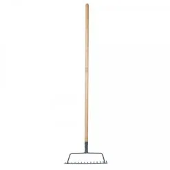 Silverline Tools Silverline Somerset Garden Soil Rake Premium Ash 235526 -CLEANING PRODUCTS Shop Silverline Somerset Carbon Steel Soil Garden Rake 235526 2 800x800 1