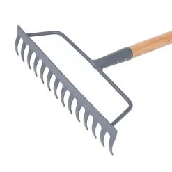 Silverline Tools Silverline Somerset Garden Soil Rake Premium Ash 235526 -CLEANING PRODUCTS Shop Silverline Somerset Carbon Steel Soil Garden Rake 235526 3 800x800 1