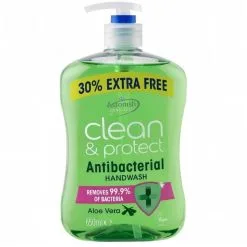 Astonish Hand Wash Antibacterial Clean & Protect Aloe Vera Handwash C4710