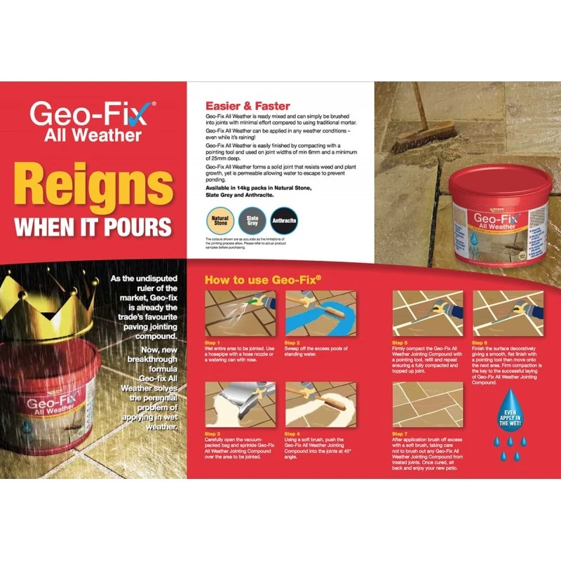 Geo-Fix All Weather Paving Jointing Pointing Compound Geo Fix Graphite 7 Geo-Fix All Weather Paving Jointing Pointing Compound Geo Fix Graphite - Image 5