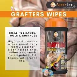 Cromar Alpha Chem Grafters All Trades Wipes Jumbo 300 Pack X6WIPE300 -CLEANING PRODUCTS Shop cromar alpha chem grafters all trades wipes 100 300 2 800x800 2