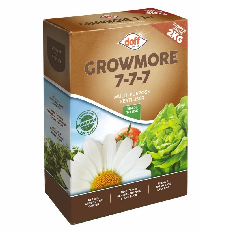 Doff Growmore Multi-Purpose Plant Feed Fertiliser 2kg FMBB00DOF01 3 Doff Growmore Multi-Purpose Plant Feed Fertiliser 2kg FMBB00DOF01