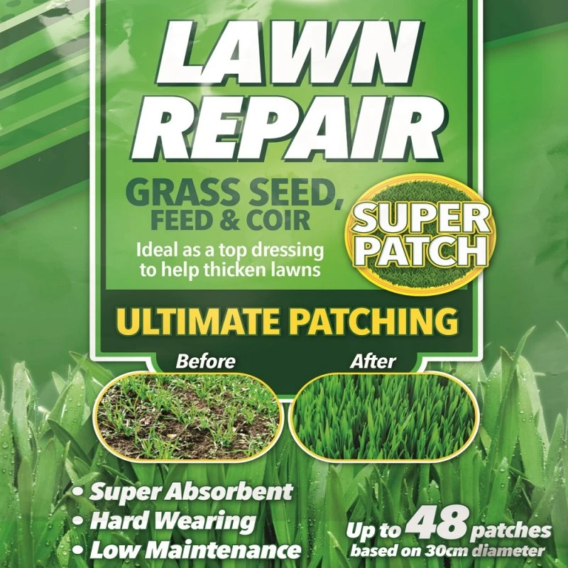 Doff Lawn Repair Super Patch Ultimate Grass Seed And Top Dressing 2kg LRG 4 Doff Lawn Repair Super Patch Ultimate Grass Seed And Top Dressing 2kg LRG - Image 2