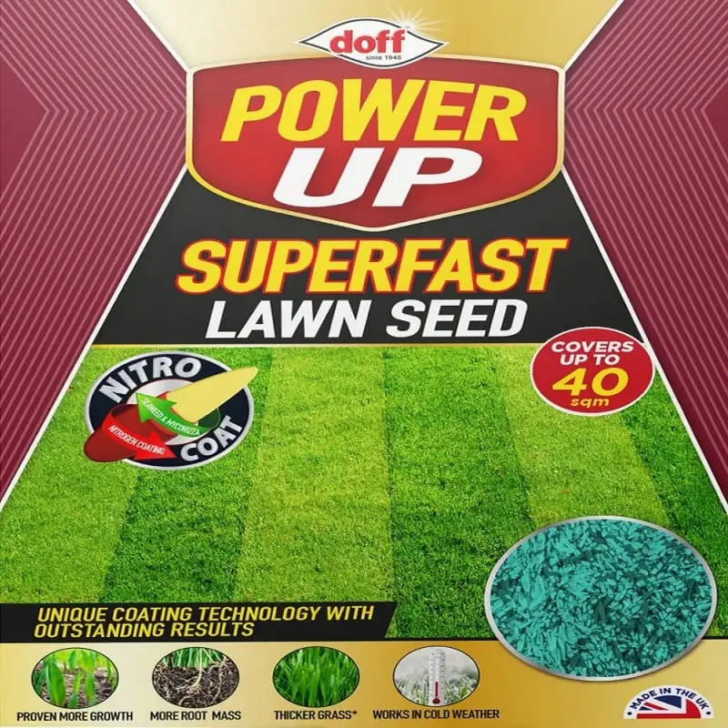 Doff Power Up Superfast Lawn Grass Seed NITRO-COAT 1kg F-LQ-A00-DPU 4 Doff Power Up Superfast Lawn Grass Seed NITRO-COAT 1kg F-LQ-A00-DPU - Image 2
