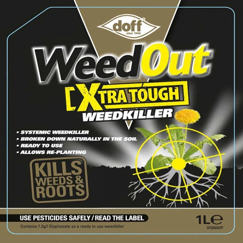 Doff Weedout Extra Tough Weedkiller RTU Spray Weed Killer 1 Litre F-FQ-A00-DOF 4 Doff Weedout Extra Tough Weedkiller RTU Spray Weed Killer 1 Litre F-FQ-A00-DOF - Image 2