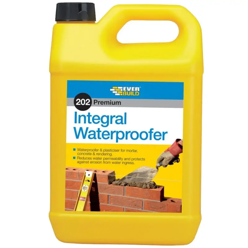 Everbuild 202 Intergral Liquid Waterproofer Additive 5 Litre ILW5L 3 Everbuild 202 Intergral Liquid Waterproofer Additive 5 Litre ILW5L