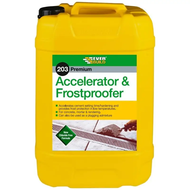 Everbuild 203 Accelerator Frostproofer Concrete Mortar Admixture 25 Litre ACCE25L 3 Everbuild 203 Accelerator Frostproofer Concrete Mortar Admixture 25 Litre ACCE25L