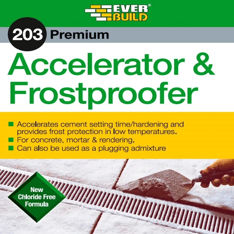 Everbuild 203 Accelerator Frostproofer Concrete Mortar Admixture 25 Litre ACCE25L 4 Everbuild 203 Accelerator Frostproofer Concrete Mortar Admixture 25 Litre ACCE25L - Image 2