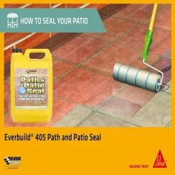 Everbuild 405 Path & Patio Seal Sealer 5 Litres PAT5 X 4 Tubs Trade Option -CLEANING PRODUCTS Shop everbuild 405 path patio seal clear paving sealer clear how to seal 800x800 1