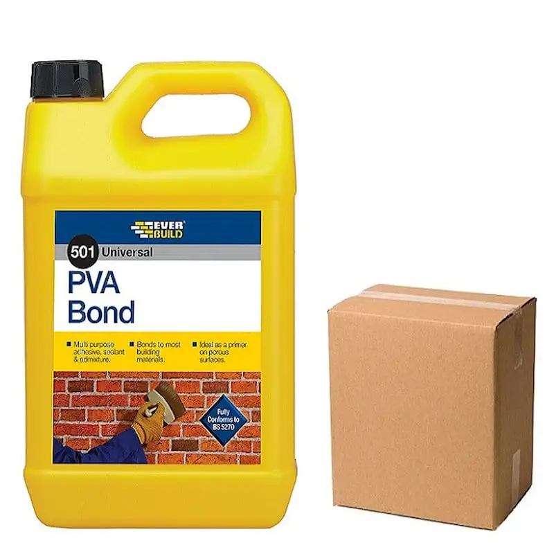 Everbuild 501 PVA Bond Sealer Adhesive Additive 5 Litre Box Of 4 3 Everbuild 501 PVA Bond Sealer Adhesive Additive 5 Litre Box Of 4