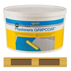 Everbuild 505 Plasterers Gripcoat Grip Coat GRIPCT10 40 Tub Full Pallet