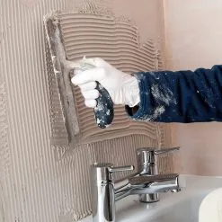 Everbuild 701 Super Plus Non Slip Wall Tile Adhesive 5 Litre 7.5kg NS05 11 Everbuild 701 Super Plus Non Slip Wall Tile Adhesive 5 Litre 7.5kg NS05 -CLEANING PRODUCTS Shop everbuild 701 non slip tile adhesive trowel to wall 800x800 2