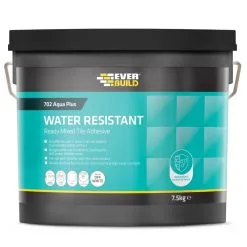 CLEANING PRODUCTS Shop 40 Everbuild 702 Aqua Plus Water Resistant Tile Adhesive 10 Litre 16kg RES10