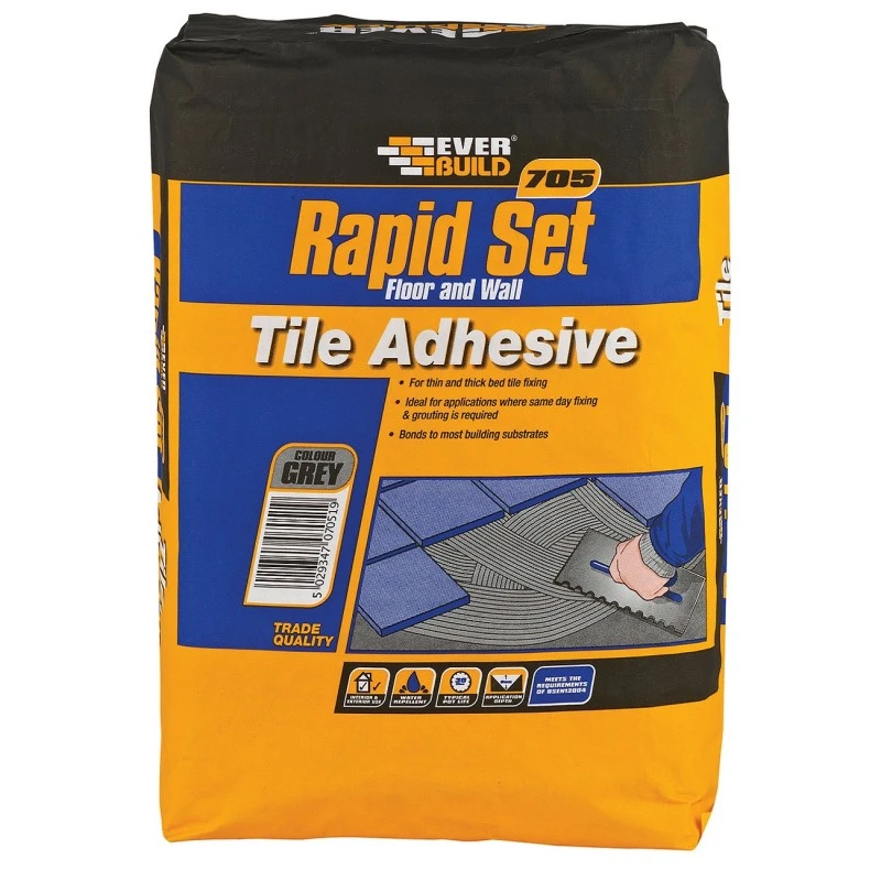 Everbuild 705 Rapid Set Tile Mortar Adhesive 10Kg RAPID10 4 Everbuild 705 Rapid Set Tile Mortar Adhesive 10Kg RAPID10 - Image 2