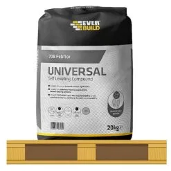 Everbuild 708 Febflor SEL20 Self Level Floor Levelling Compound 50 Bag Full Pallet