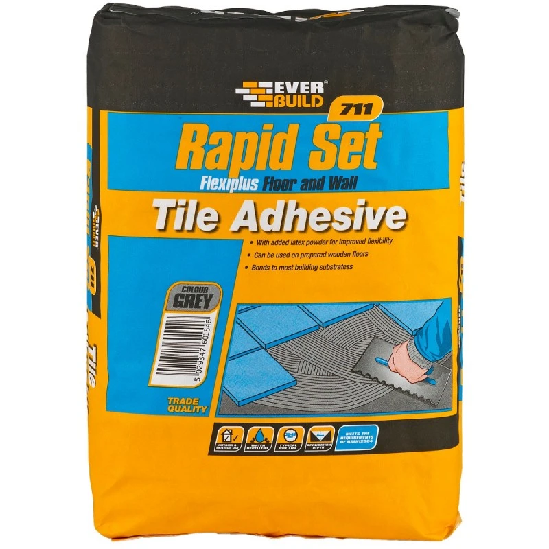 Everbuild 711 Rapid Set FlexiPlus Tile Mortar Adhesive 20Kg RSPLUS 4 Everbuild 711 Rapid Set FlexiPlus Tile Mortar Adhesive 20Kg RSPLUS - Image 2