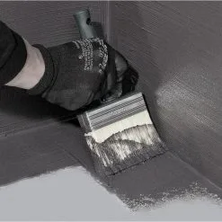 Everbuild 908 DPM Damp Proof Liquid Membrane 25 Litre 90825 -CLEANING PRODUCTS Shop everbuild 908 black jack dpm damp proof membrane brush applied 800x800 1