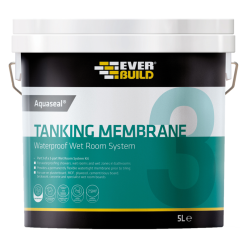 Everbuild Aquaseal Wet Room Tanking System Large 7.5 Meter Kit AQWRSKIT -CLEANING PRODUCTS Shop everbuild aquaseal tanking wet room bathroom dpm membrane paint coating aqwrsmem5 800x800 3