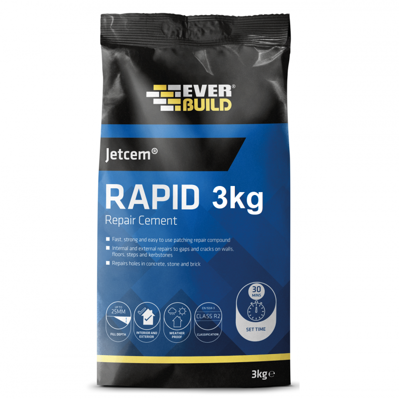 Everbuild JetCem Rapid Setting Cement 3Kg JETCEM3 3 Everbuild JetCem Rapid Setting Cement 3Kg JETCEM3