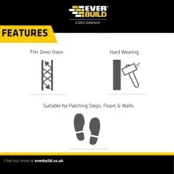 Everbuild JetCem Rapid Setting Premix 6kg Premix Sand Cement JETMIX6 16 Everbuild JetCem Rapid Setting Premix 6kg Premix Sand Cement JETMIX6 -CLEANING PRODUCTS Shop everbuild jetcem rapid setting premix deep sand cement 2kg 6kg features 2 800x800 1