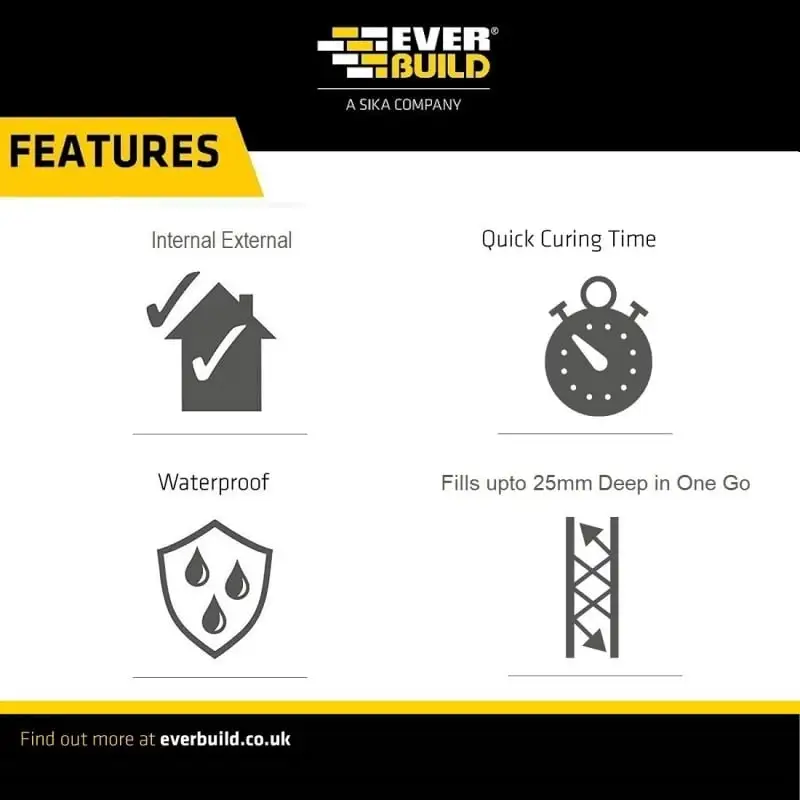 Everbuild Jetcem Waterproof Rapid Setting Cement 3kg JETWAT3 9 Everbuild Jetcem Waterproof Rapid Setting Cement 3kg JETWAT3 - Image 7