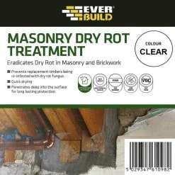 Everbuild Lumberjack Masonry Dry Rot Treatment 5 Litre LJROT05 -CLEANING PRODUCTS Shop everbuild lumberjack masonry dry rot treatment 5 litre ljrot05 infotmation 800x800 1