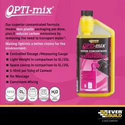 Everbuild Opti Mix Integral Waterproofer Plasticiser 1 Litre OPTIPROOF1 14 Everbuild Opti Mix Integral Waterproofer Plasticiser 1 Litre OPTIPROOF1 -CLEANING PRODUCTS Shop everbuild opti mix integral waterproofer 1 litre optiproof1 information 800x800 1