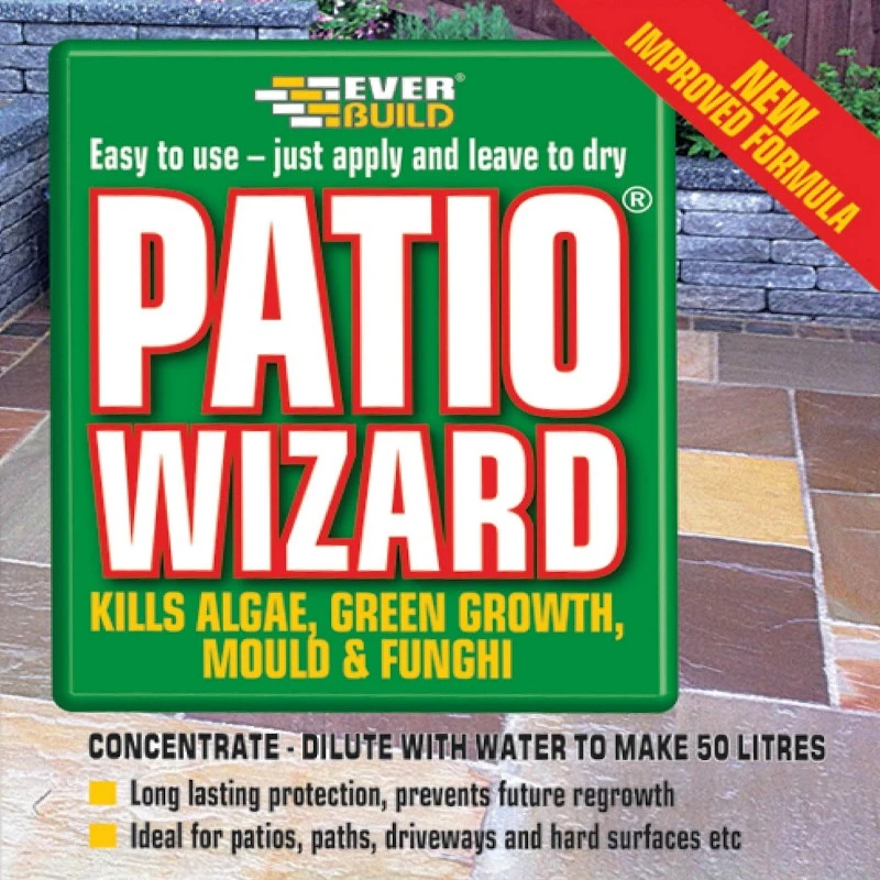 Everbuild Patio Wizard Moss Mould Green Algae Killer 1 Litre PATWIZ1 8 Everbuild Patio Wizard Moss Mould Green Algae Killer 1 Litre PATWIZ1 - Image 6