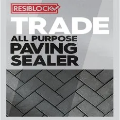 Resiblock Trade All Purpose Paving And Block Paving Sealer 5 Litre 19 Resiblock Trade All Purpose Paving And Block Paving Sealer 5 Litre -CLEANING PRODUCTS Shop everbuild resiblock all purpose trade paving sealer 5 litre rbtradd5 information label 800x800 2