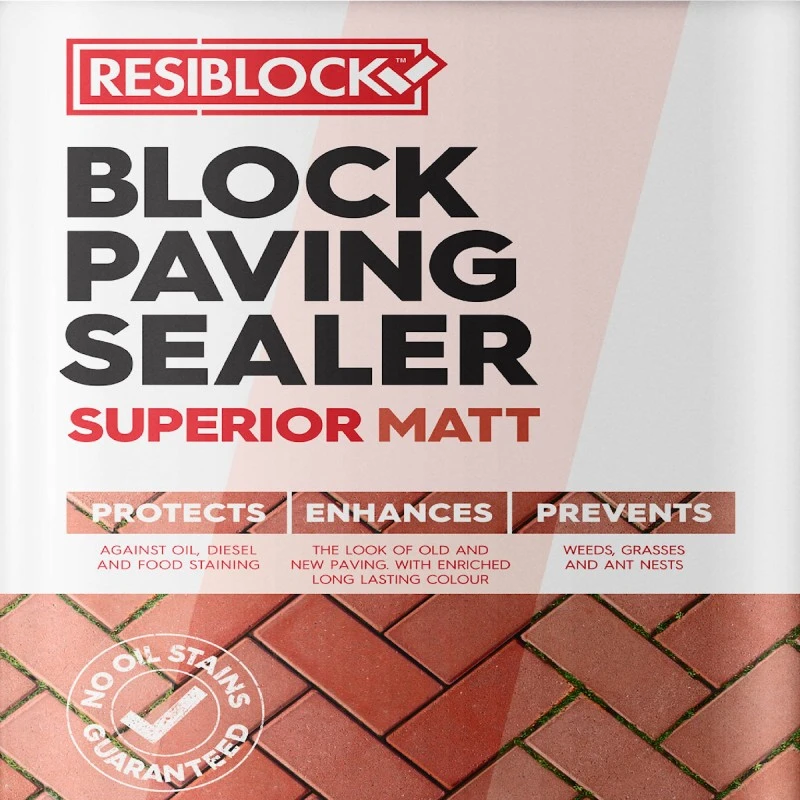Resiblock Superior Matt Block Paving Sealer 5 Litre RBORIGNAT5 4 Resiblock Superior Matt Block Paving Sealer 5 Litre RBORIGNAT5 - Image 2