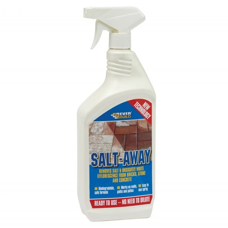 Everbuild Salt Away Removes Salt Efflorescence 1 Litre SALT1 Treatment 3 Everbuild Salt Away Removes Salt Efflorescence 1 Litre SALT1 Treatment
