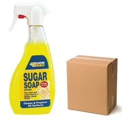 Everbuild Sugar Soap Spray Surface Cleaner Liquid Trade Box Of 6