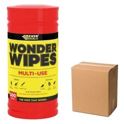 Everbuild Wonder Wipes 100 Wipe Tub Box Of 6 WIPE80-6