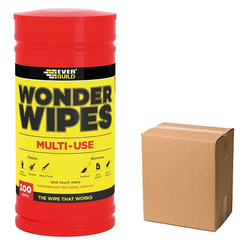 Everbuild Wonder Wipes 100 Wipe Tub Box Of 6 WIPE80-6 3 Everbuild Wonder Wipes 100 Wipe Tub Box Of 6 WIPE80-6
