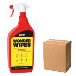 CLEANING PRODUCTS Shop 18 Everbuild Wonder Wipes Spray Antibacterial Cleaner Trade Box Of 12