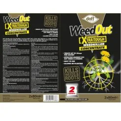 Doff WeedOut Weedkiller Extra Tough Weed Killer 2 X Sachets F-FC-002-DOF -CLEANING PRODUCTS Shop f fc 002 dof weedout weed out concentrated weed killer sachets label 800x800 1