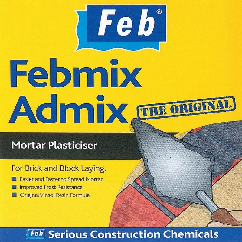 Feb Febmix Admix Original Mortar Plasticiser Admixture 25 Litre FBMIX25 4 Feb Febmix Admix Original Mortar Plasticiser Admixture 25 Litre FBMIX25 - Image 2