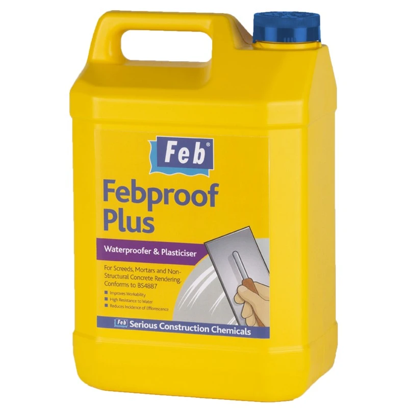 Feb Febproof Plus Waterproofer Plasticiser Admixture 5 Litre FBPROOFPS5 3 Feb Febproof Plus Waterproofer Plasticiser Admixture 5 Litre FBPROOFPS5