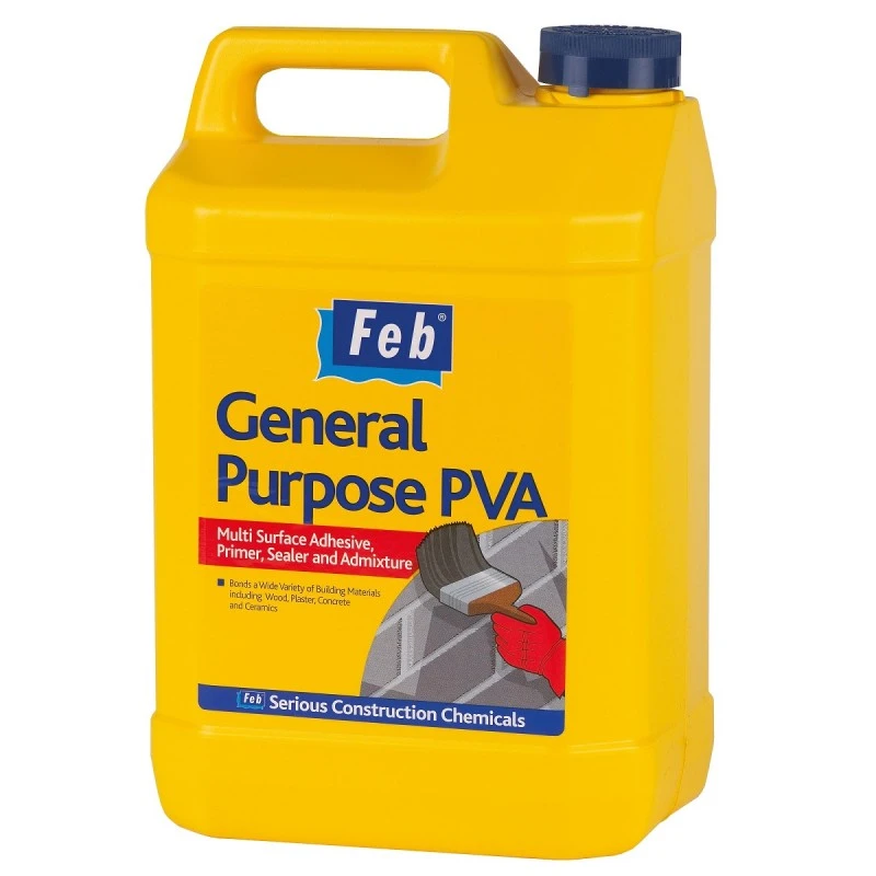 Feb General Purpose PVA Primer Sealer Admixture 5 Litre FBGPPVA5 3 Feb General Purpose PVA Primer Sealer Admixture 5 Litre FBGPPVA5