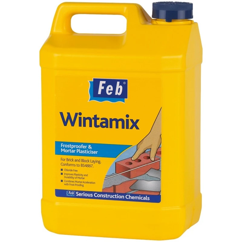 Feb Wintamix Frostproofer Mortar Plasticiser Admixture 5 Litre FBWINTA5 3 Feb Wintamix Frostproofer Mortar Plasticiser Admixture 5 Litre FBWINTA5