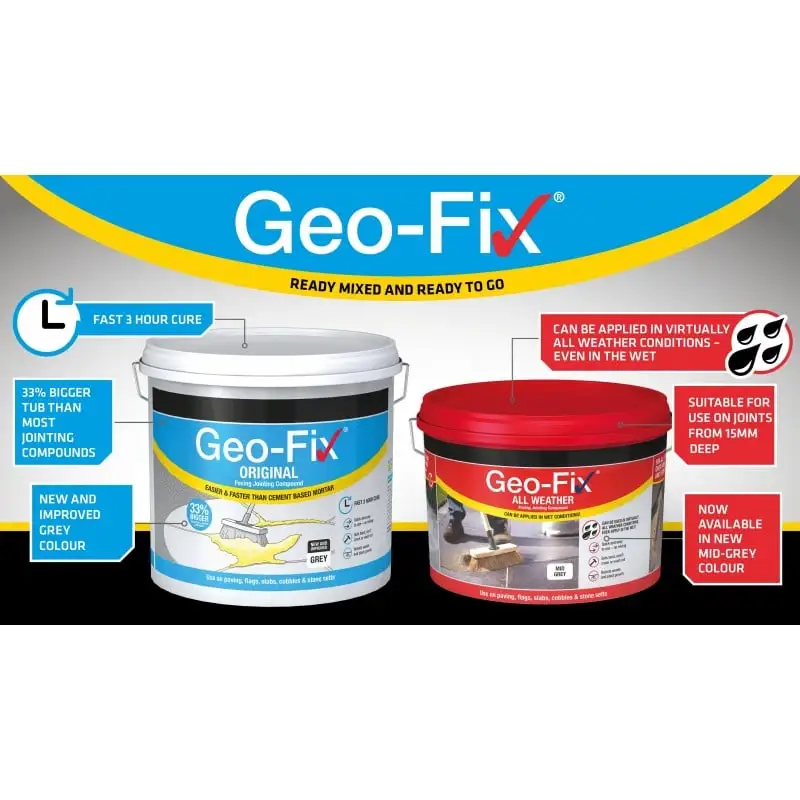 Geo-Fix All Weather Paving Jointing Pointing Compound Geo Fix Mid Grey 8 Geo-Fix All Weather Paving Jointing Pointing Compound Geo Fix Mid Grey - Image 6